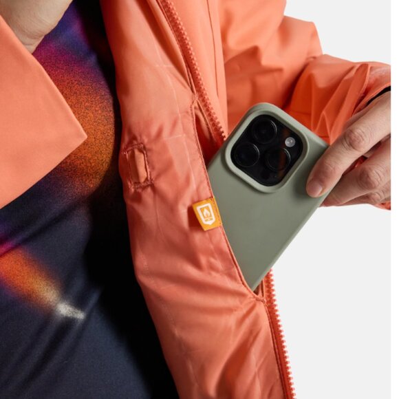 Women's Burton Lelah 2L Jacket Ski Snowboarding - Peach Echo - Size Small - Picture 7 of 9